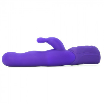 Фиолетовый хай-тек вибромассажер iVibe Select iRabbit - 26 см.
