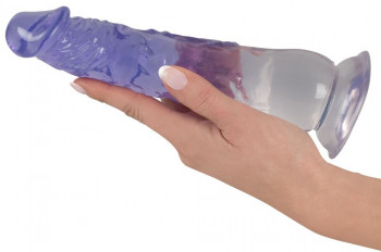 Прозрачный фаллоимитатор Clear Dildo на присоске - 22,5 см.