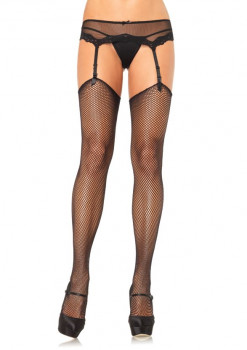 Чулочки-сетка без резинки Fishnet Stockings, черный
