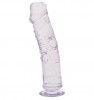 Прозрачный гелевый фаллоимитатор на присоске Jelly Joy Shinny Knight - 17,8 см.