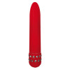 Красный вибратор Diamond Red Superbe Vibe с кристаллами - 15 см.
