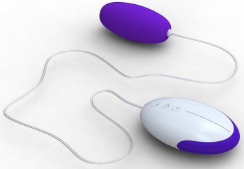 Лилово-белое виброяйцо Vibrating Egg