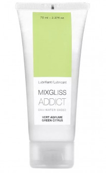 Смазка на водной основе Mixgliss Addict с ароматом цитруса - 70 мл.