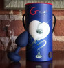 Большая синяя анальная пробка с вибрацией Fun Toys Gplug - 10,5 см.