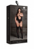 Эффектный боди-комбинезон Elara Vii Bodystocking with Open Cups, черный