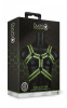 Стильная портупея Body Harness с неоновым эффектом - размер L-XL, черный с зеленым
