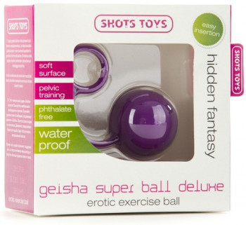 Фиолетовый вагинальный шарик Geisha Super Ball Deluxe