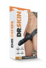 Черный мужской страпон DR. Skin 7Inch Hollow Strap ON - 17 см.