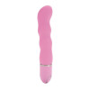 Розовый гнущийся вибромассажер 10-Function Silicone Pleasure Bendie Wavy G's - 17,75 см.