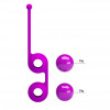 Лиловые вагинальные шарики Kegel Tighten Up Iii