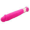 Ярко-розовый вибратор Ecstasy Deluxe Rowdy Dong - 21,5 см.