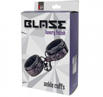 Фиолетово-чёрные оковы на ноги Blaze Ankle Cuff Purple