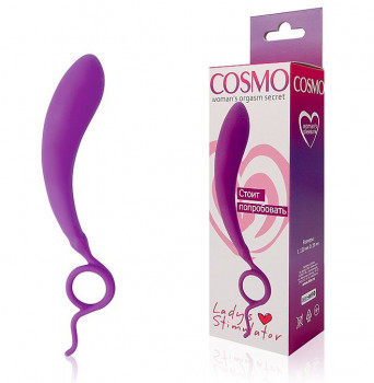 Фиолетовый стимулятор G-точки Cosmo - 12 см.