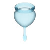 Набор голубых менструальных чаш Feel good Menstrual Cup