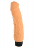 Телесный вибратор-реалистик Vinyl P-Shape - 18 см.