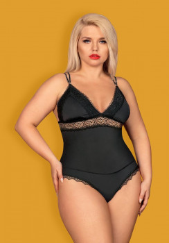 Роскошное женское боди Lolitte с шнуровкой, черный