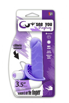 Фиолетовый вибростимулятор See You Fingering Purple