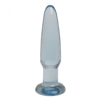 Голубая анальная пробка Unisex Uni Plug - 11 см.