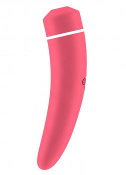 Розовый вакуумный клиторальный вибромассажер Personal vibrator Hiky