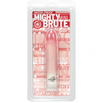 Вибратор с розовой насадкой Brute
