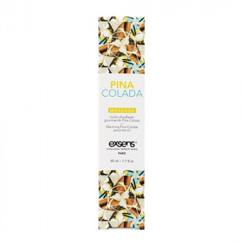 Разогревающее массажное масло с ароматом пина колада Gourmet Pina Colada - 50 мл.