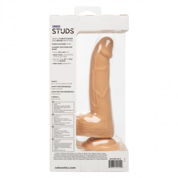 Телесный фаллоимитатор Silicone Studs 6