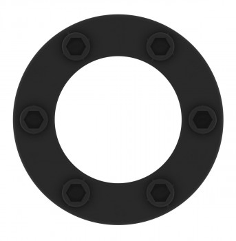 Чёрное эрекционное кольцо No.41 Cockring
