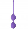 Фиолетовые вагинальные шарики See You IN Bloom Duo Balls 29MM