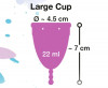 Фиолетовая менструальная чаша Menstrual Cup Large